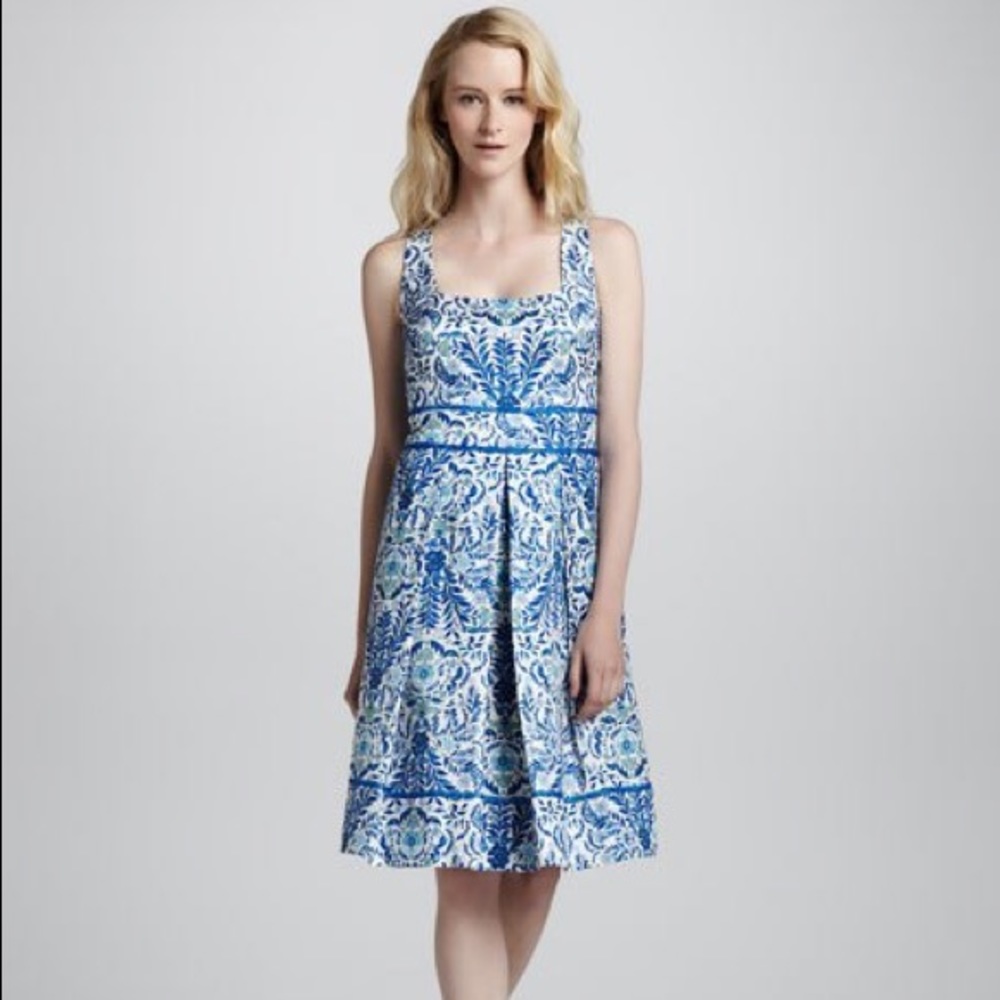 Tory Burch Ramona Floral-Print Dress Size 12
